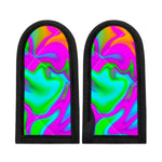 Holographic Neon Liquid Trippy Print Skillet Handle Cover