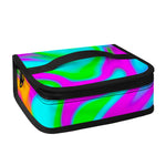 Holographic Neon Liquid Trippy Print Small Lunch Bag