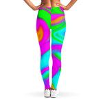 Holographic Neon Liquid Trippy Print Women's Leggings