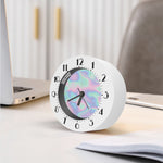 Holographic Waves Print Alarm Clock