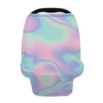 Holographic Waves Print Baby Seat Cover