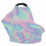 Holographic Waves Print Baby Seat Cover