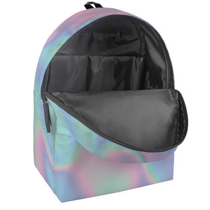 Holographic Waves Print Backpack