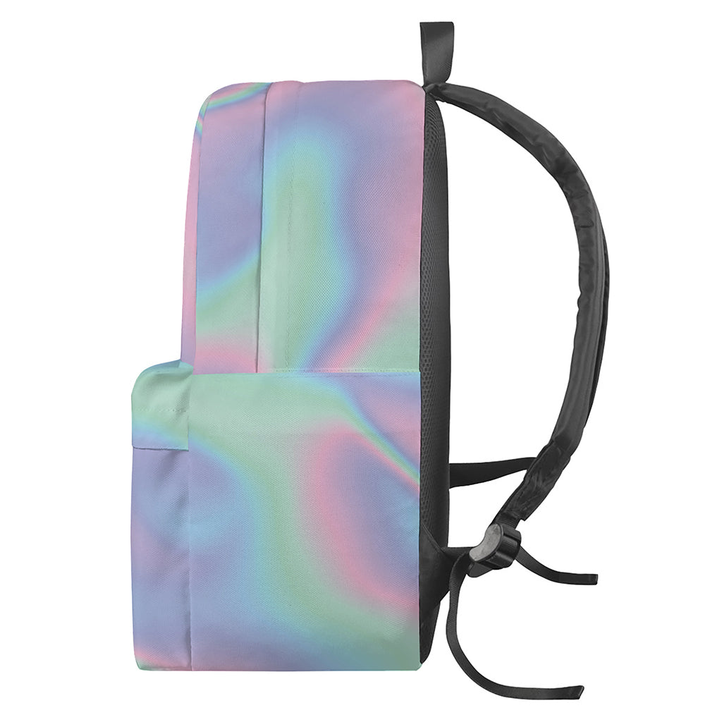 Holographic Waves Print Backpack