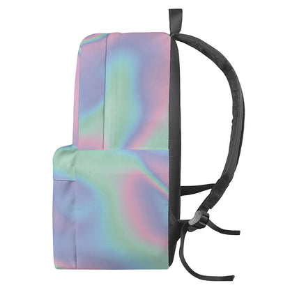 Holographic Waves Print Backpack