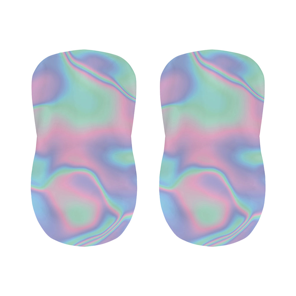 Holographic Waves Print Bar Stool Covers