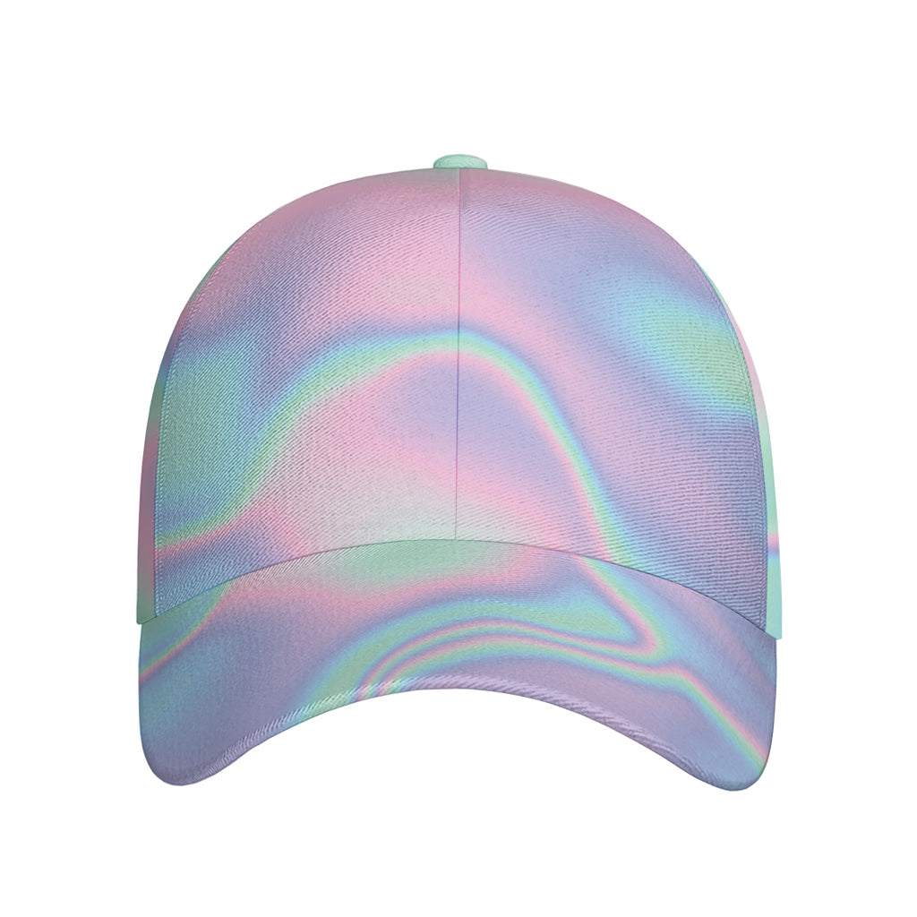 Holographic Waves Print Baseball Cap
