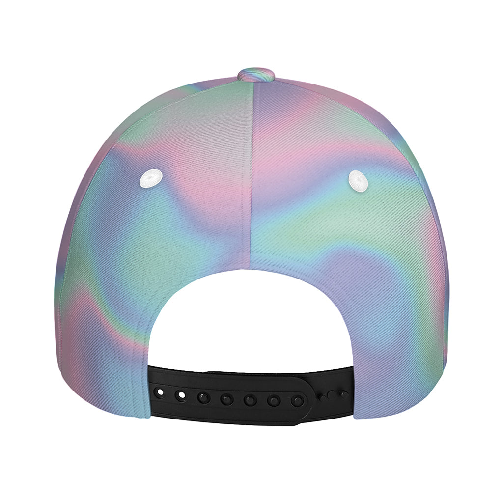Holographic Waves Print Baseball Cap
