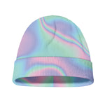 Holographic Waves Print Beanie
