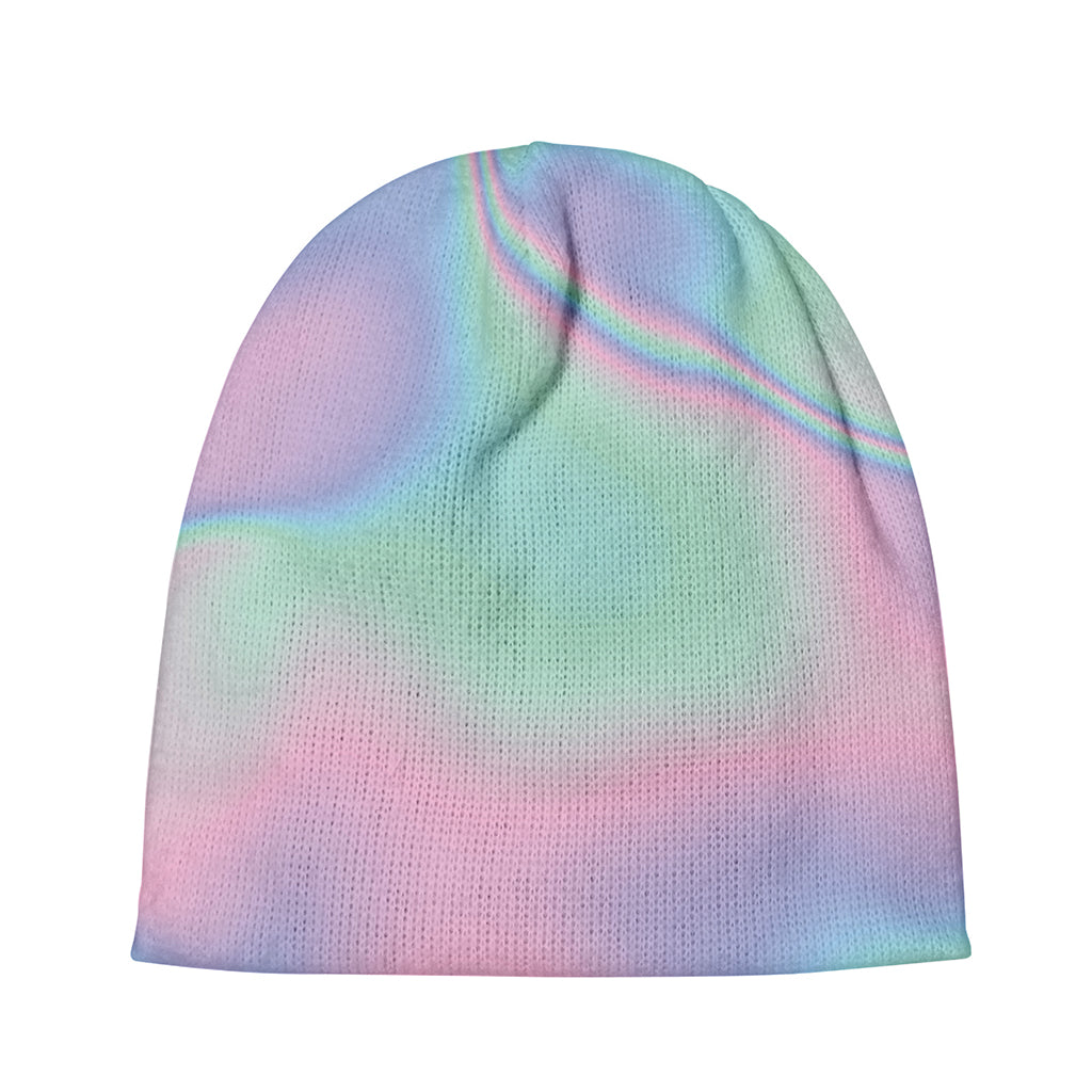 Holographic Waves Print Beanie