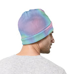 Holographic Waves Print Beanie