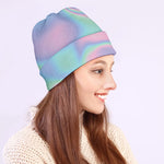 Holographic Waves Print Beanie