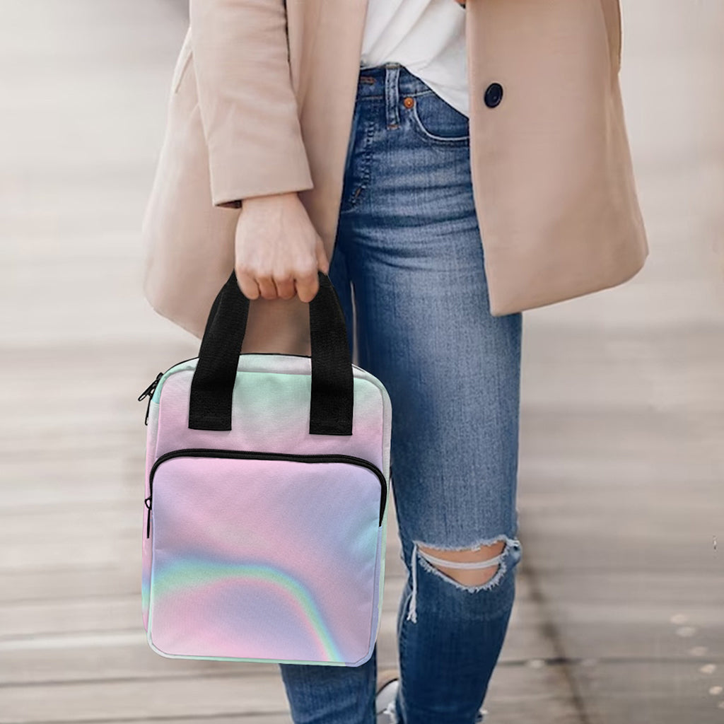 Holographic Waves Print Bible Tote Bag