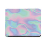 Holographic Waves Print Bifold Wallet