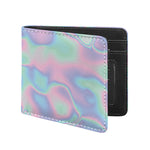 Holographic Waves Print Bifold Wallet