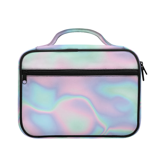 Holographic Waves Print Briefcase Bible Bag