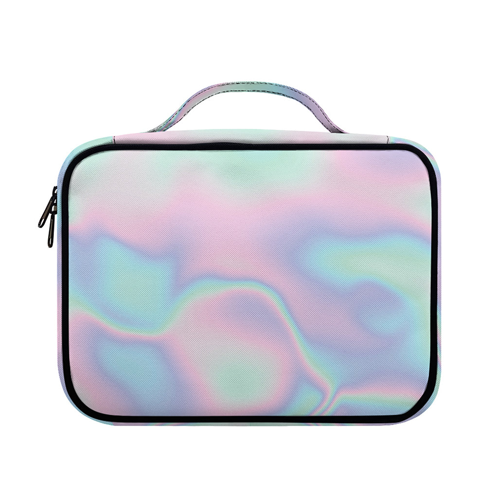 Holographic Waves Print Briefcase Bible Bag
