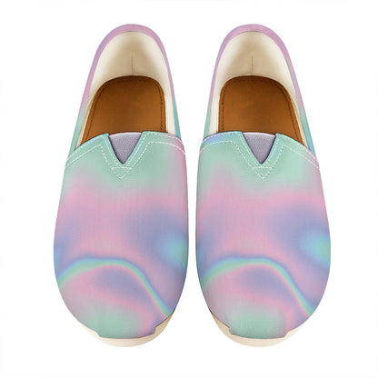 Holographic Waves Print Casual Shoes