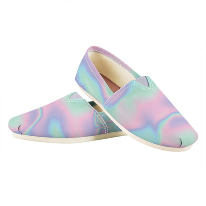 Holographic Waves Print Casual Shoes