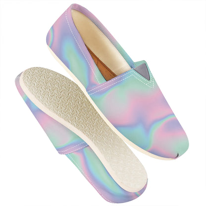 Holographic Waves Print Casual Shoes