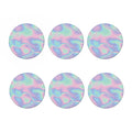 Holographic Waves Print Coaster Set