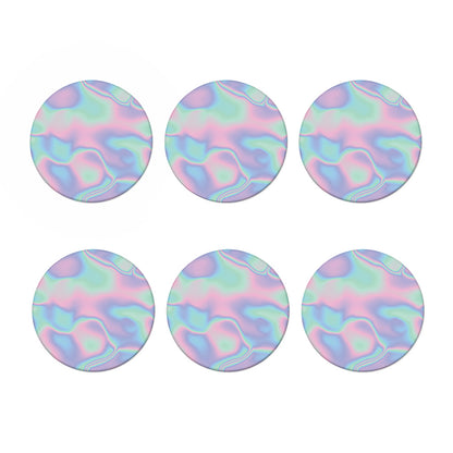Holographic Waves Print Coaster Set