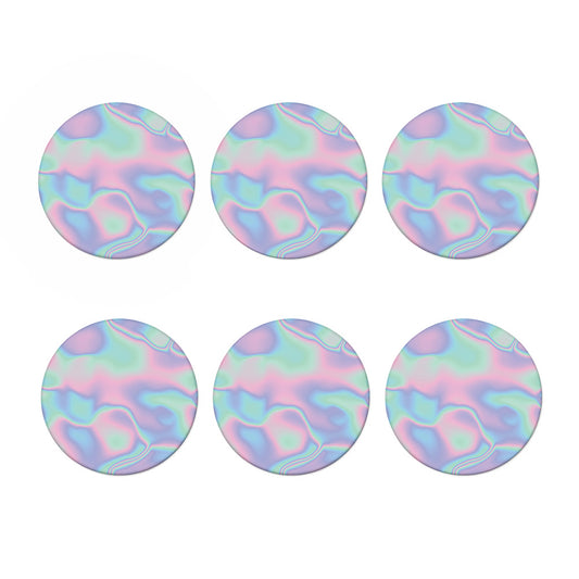 Holographic Waves Print Coaster Set