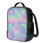 Holographic Waves Print Crossbody Lunch Bag