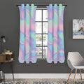 Holographic Waves Print Grommet Curtain Panels