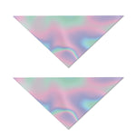 Holographic Waves Print Dog Bandana