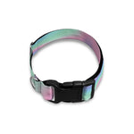 Holographic Waves Print Dog Collar