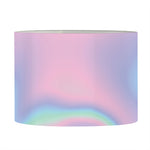 Holographic Waves Print Drum Lamp Shade