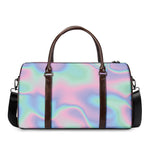 Holographic Waves Print Duffle Bag