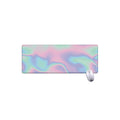 Holographic Waves Print Extended Mouse Pad