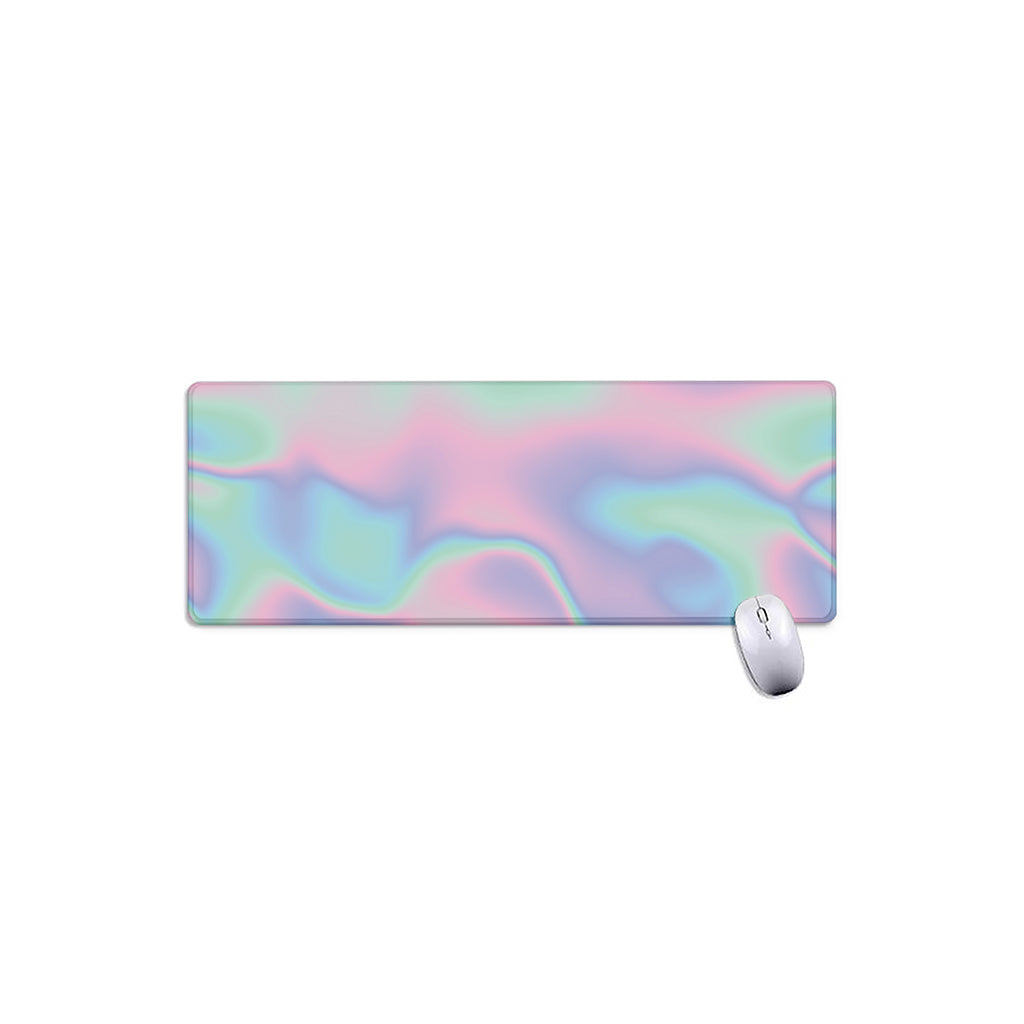 Holographic Waves Print Extended Mouse Pad