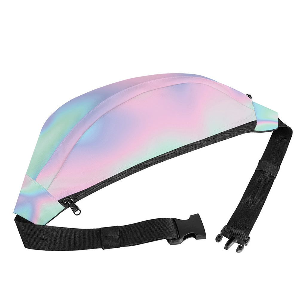 Holographic Waves Print Fanny Pack
