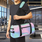 Holographic Waves Print Gym Bag
