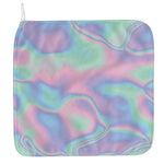 Holographic Waves Print Hand Towel