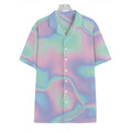 Holographic Waves Print Hawaiian Shirt
