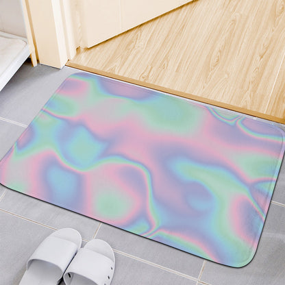 Holographic Waves Print Indoor Door Mat