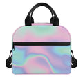 Holographic Waves Print Insulated Lunch Bag