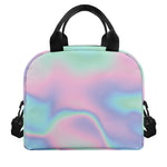Holographic Waves Print Insulated Lunch Bag