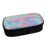 Holographic Waves Print Insulin Cooler Travel Case
