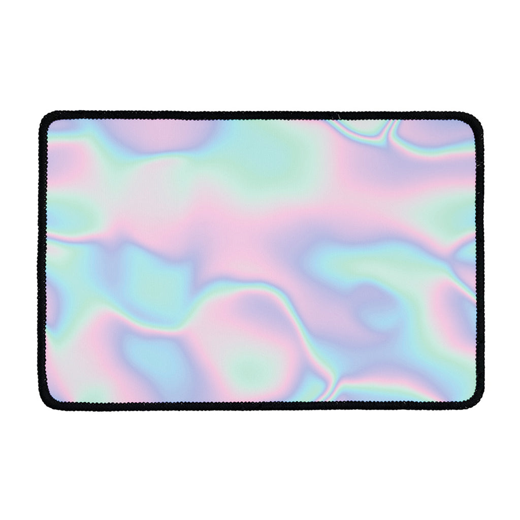 Holographic Waves Print Kitchen Mat