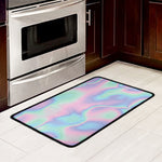 Holographic Waves Print Kitchen Mat