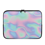 Holographic Waves Print Laptop Sleeve