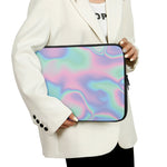 Holographic Waves Print Laptop Sleeve