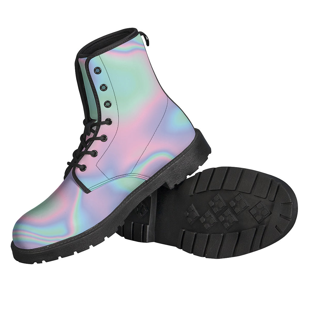 Holographic Waves Print Backpack