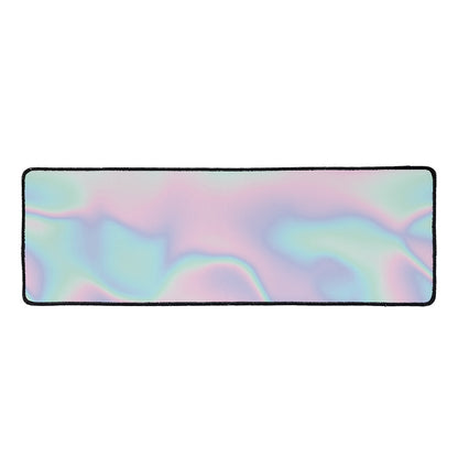 Holographic Waves Print Long Kitchen Mat
