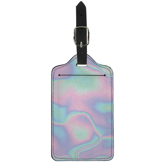 Holographic Waves Print Luggage Tag